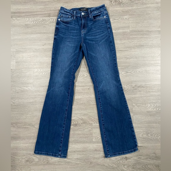 Judy Blue 88327 Monique Mid Rise Nondistressed Bootcut Jeans - Picture 3 of 8